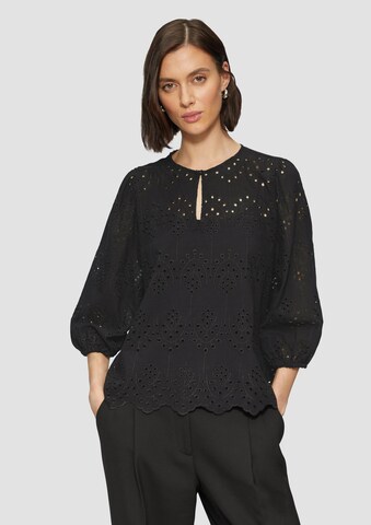 s.Oliver BLACK LABEL Bluse in Schwarz: Vorderseite