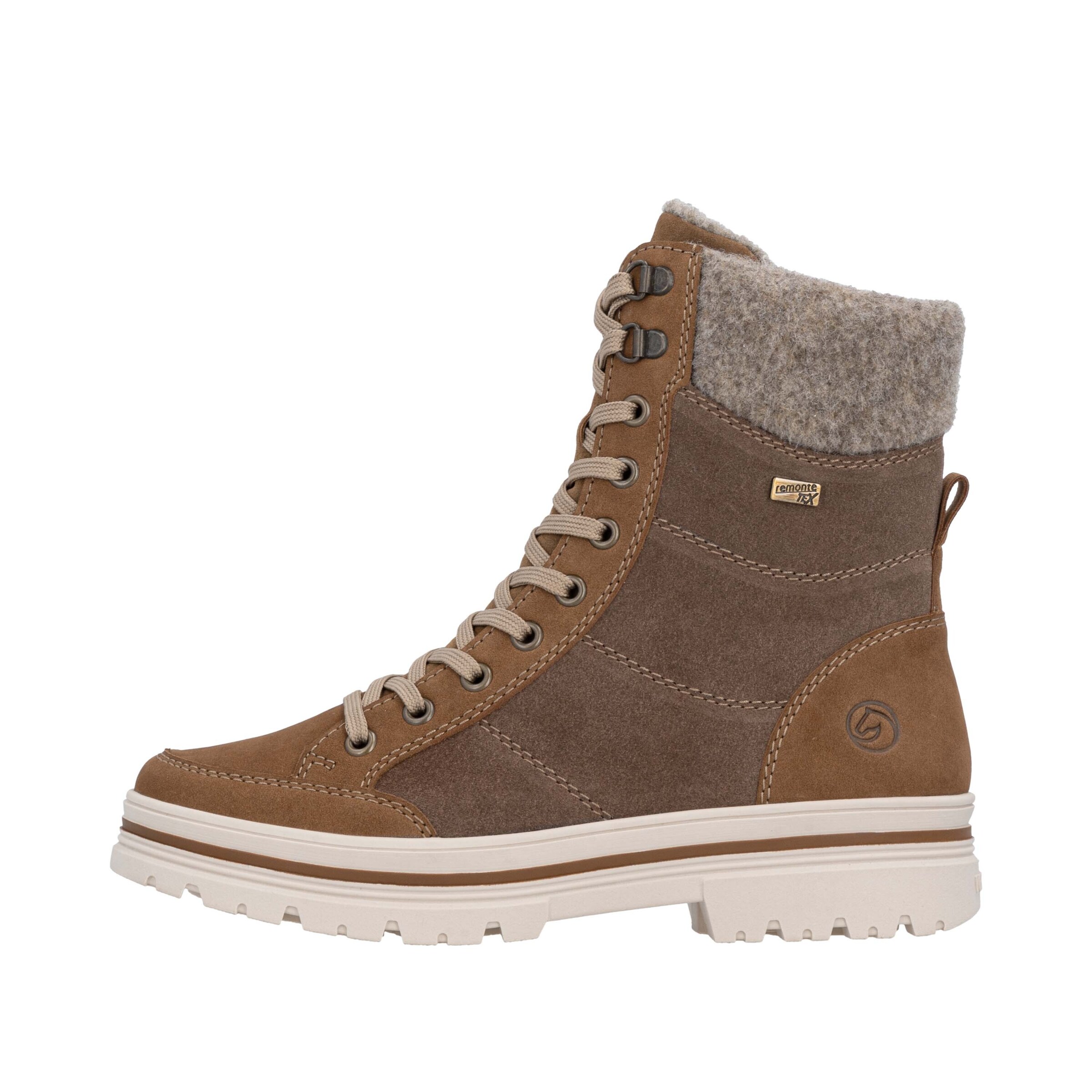 REMONTE Schnürstiefel in Braun