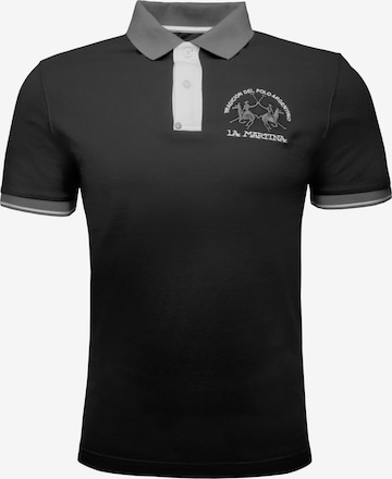 La Martina - Camisa 'MAP005' em preto: frente