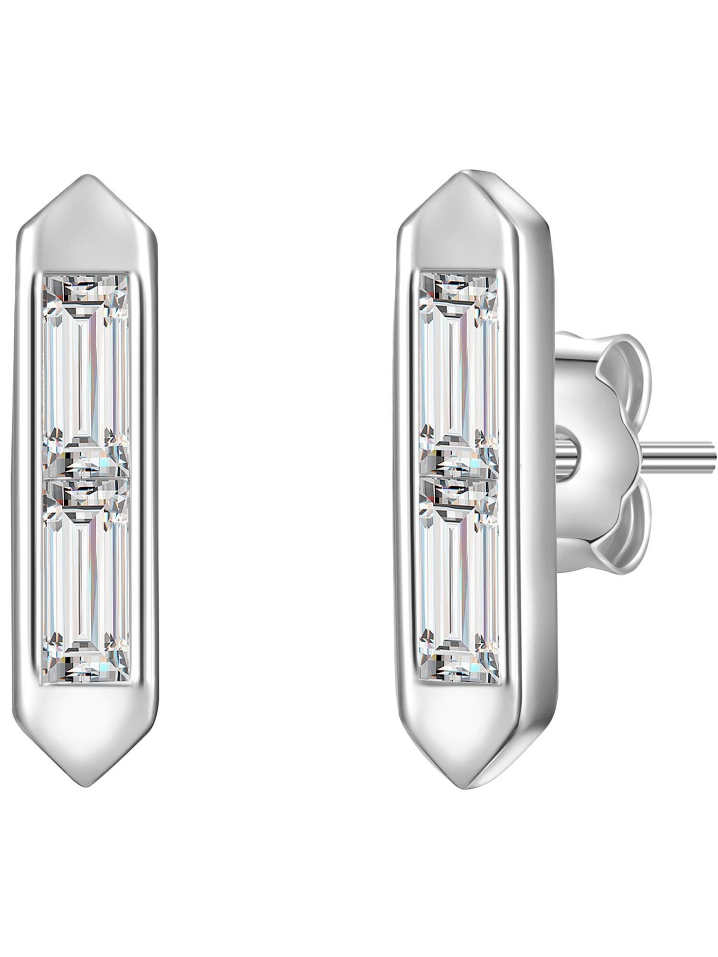 Boucles d'oreilles Glanzstücke München en argent : devant