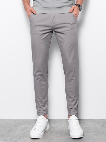 Coupe slim Pantalon chino 'P894' Ombre en gris : devant