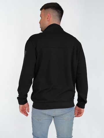 TOP GUN Zip-Up Hoodie in Black