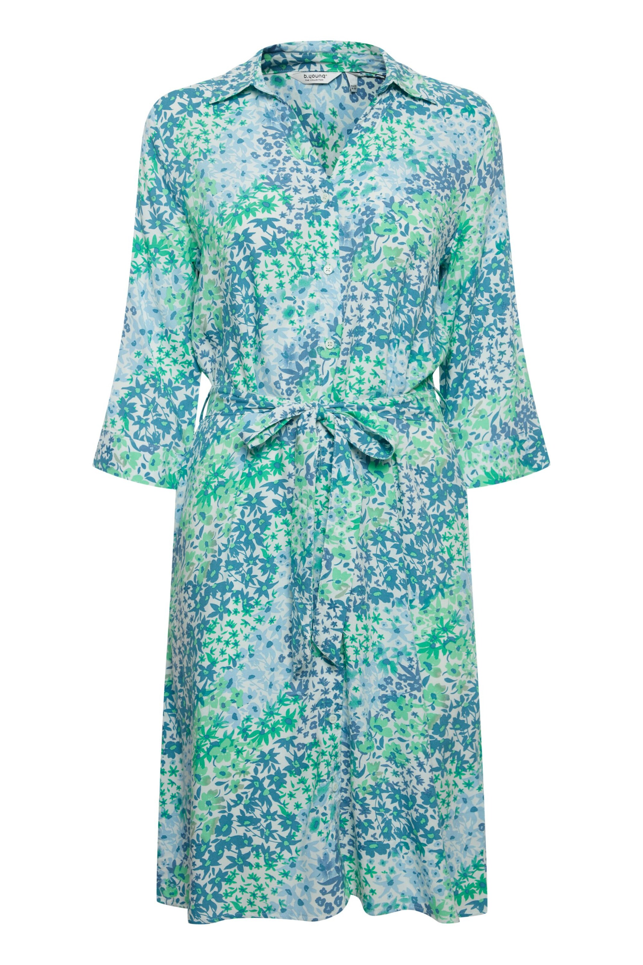 b.young Blusenkleid 'Joella' in blau / pastellblau / grün / weiß, Produktansicht