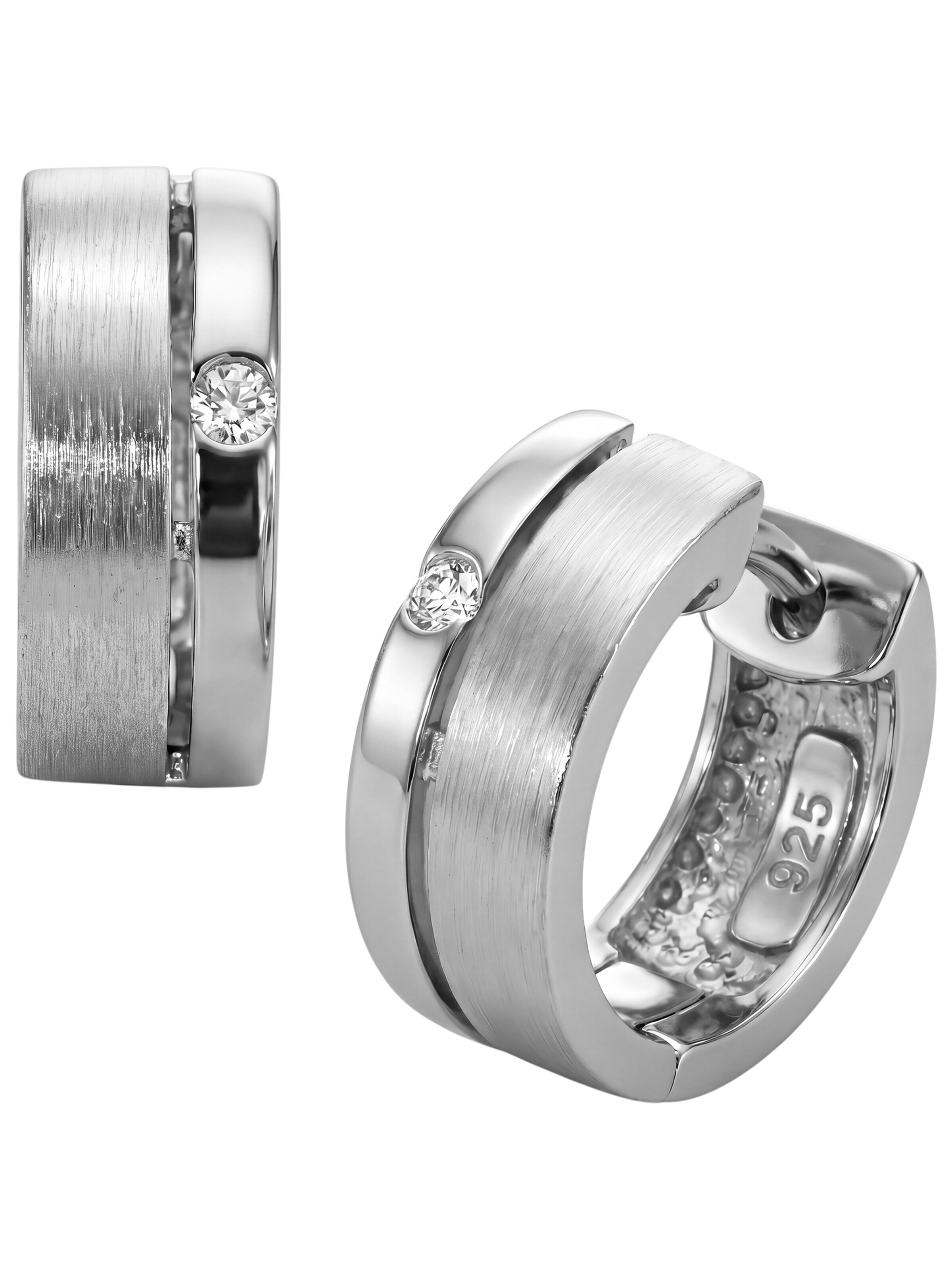 Jobo Earrings in Silver: front