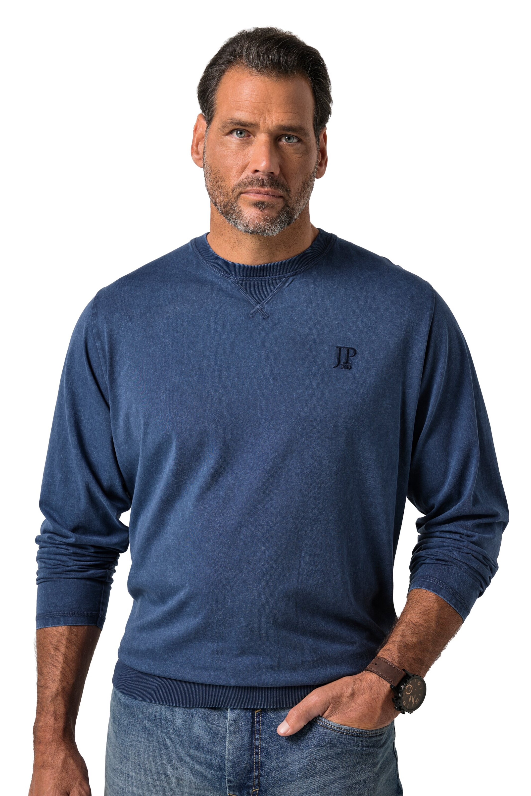 JP1880 Shirt in Blau: Vorderseite
