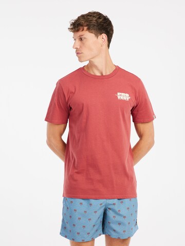 PROTEST Shirt 'PRTBaio' in Red
