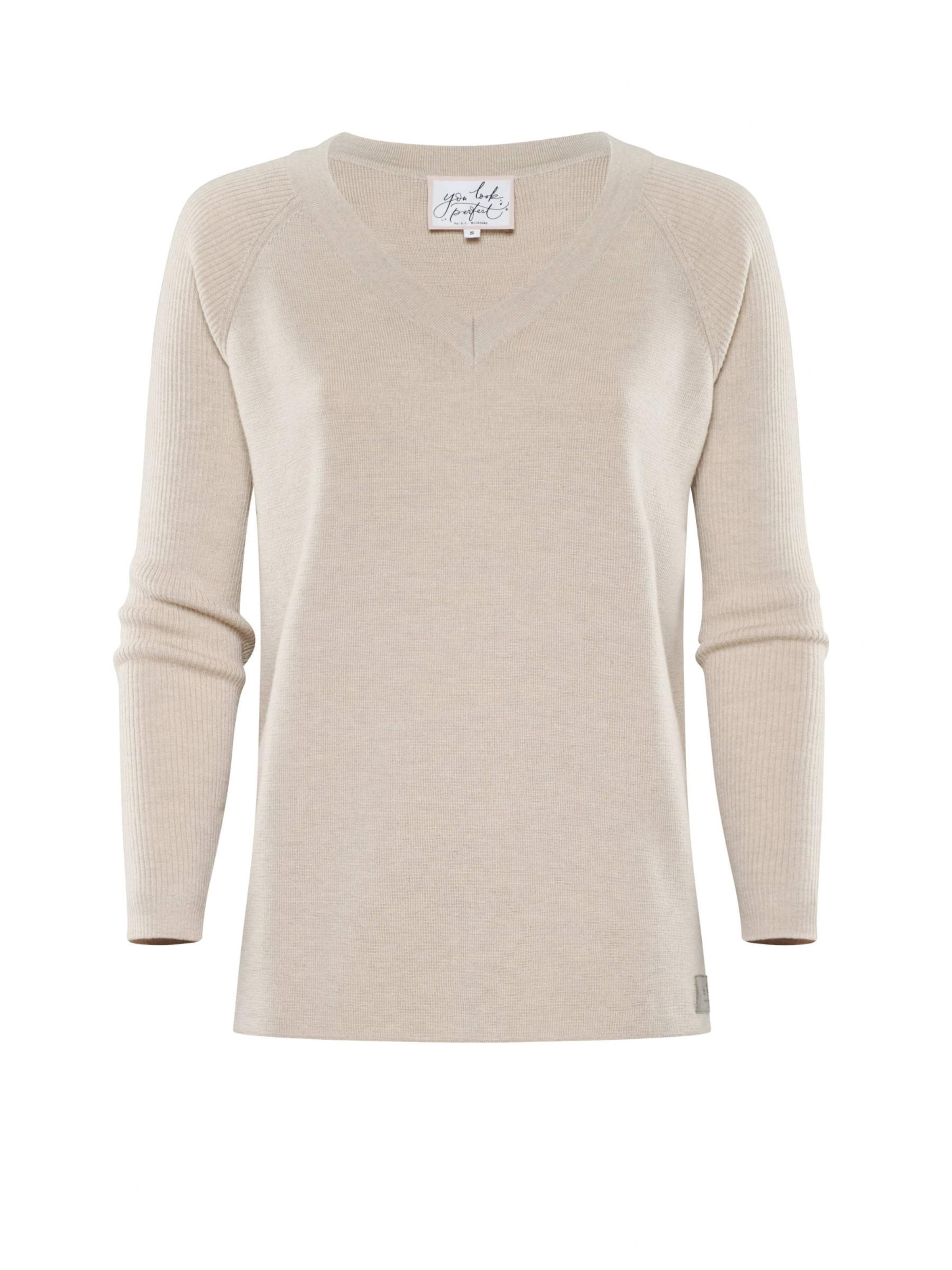 YOU LOOK PERFECT Pullover 'DORINA'‌‌‌‌ in Beige: Vorderseite