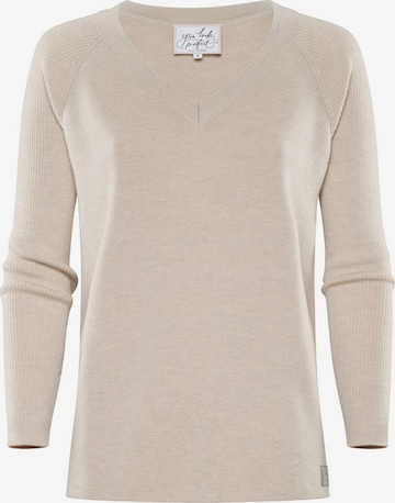 YOU LOOK PERFECT Pullover 'DORINA' in Beige: Vorderseite