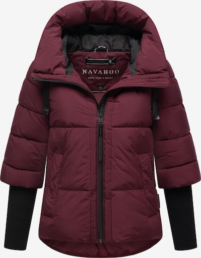 NAVAHOO Winterjacke 'Lotusherz XIV' in XS in bordeaux / schwarz, Produktansicht