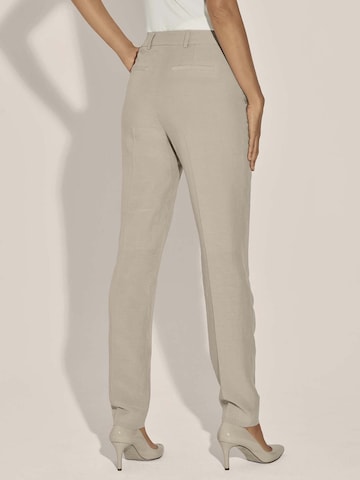 Regular Pantalon à plis MADELEINE en beige