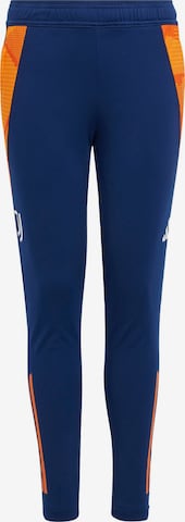 ADIDAS PERFORMANCE Skinny Sporthose 'Juventus Tiro 24 Competition' in Blau: Vorderseite