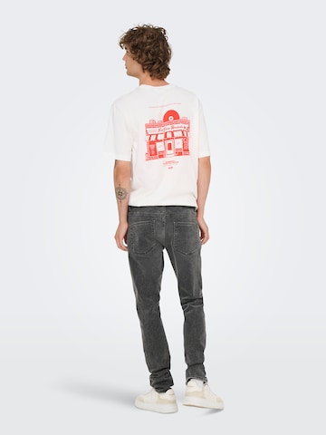 Coupe slim Jean 'ONSLOOM' Only & Sons en gris