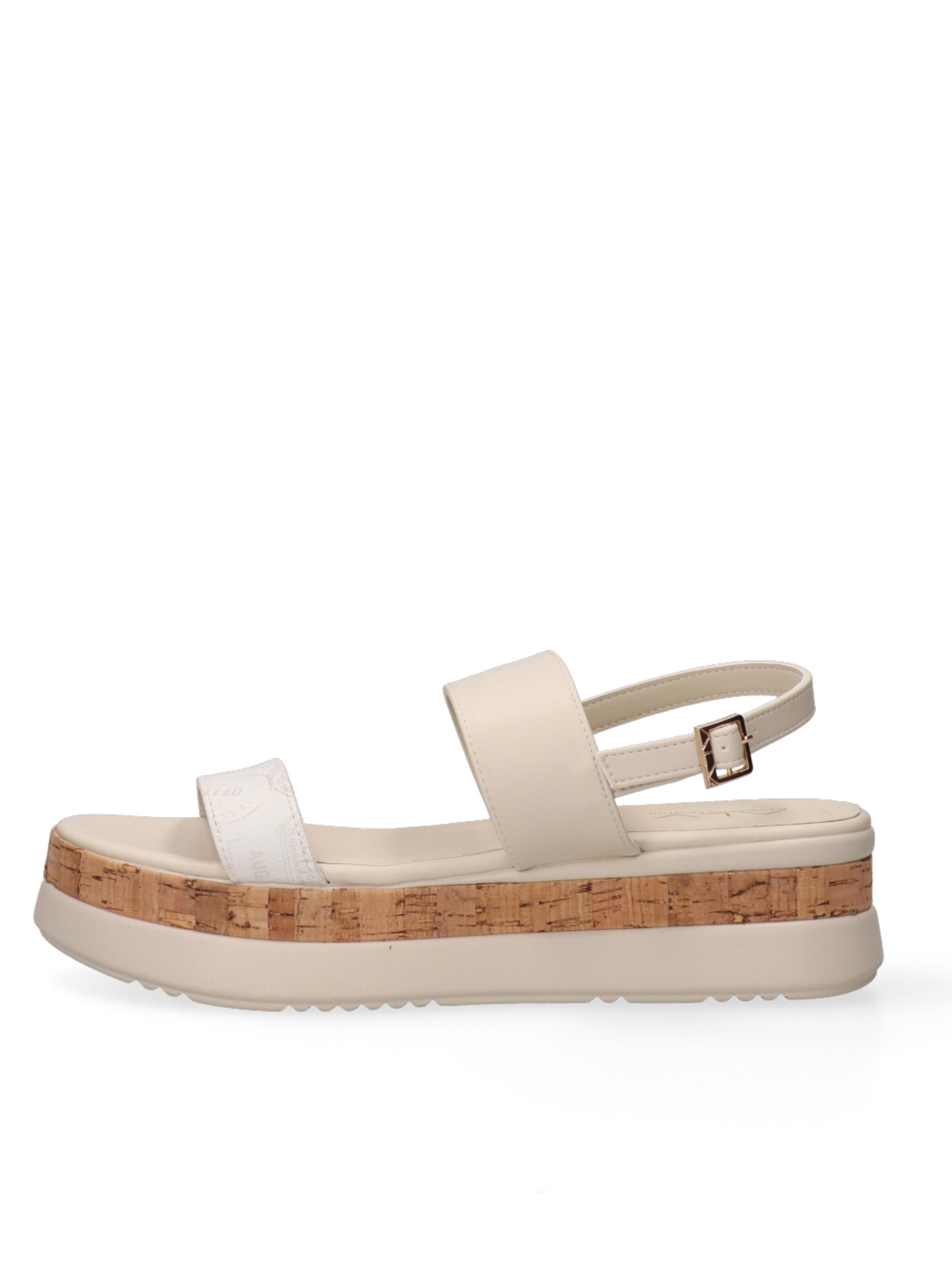 Sandalo di Alviero Martini in bianco: frontale