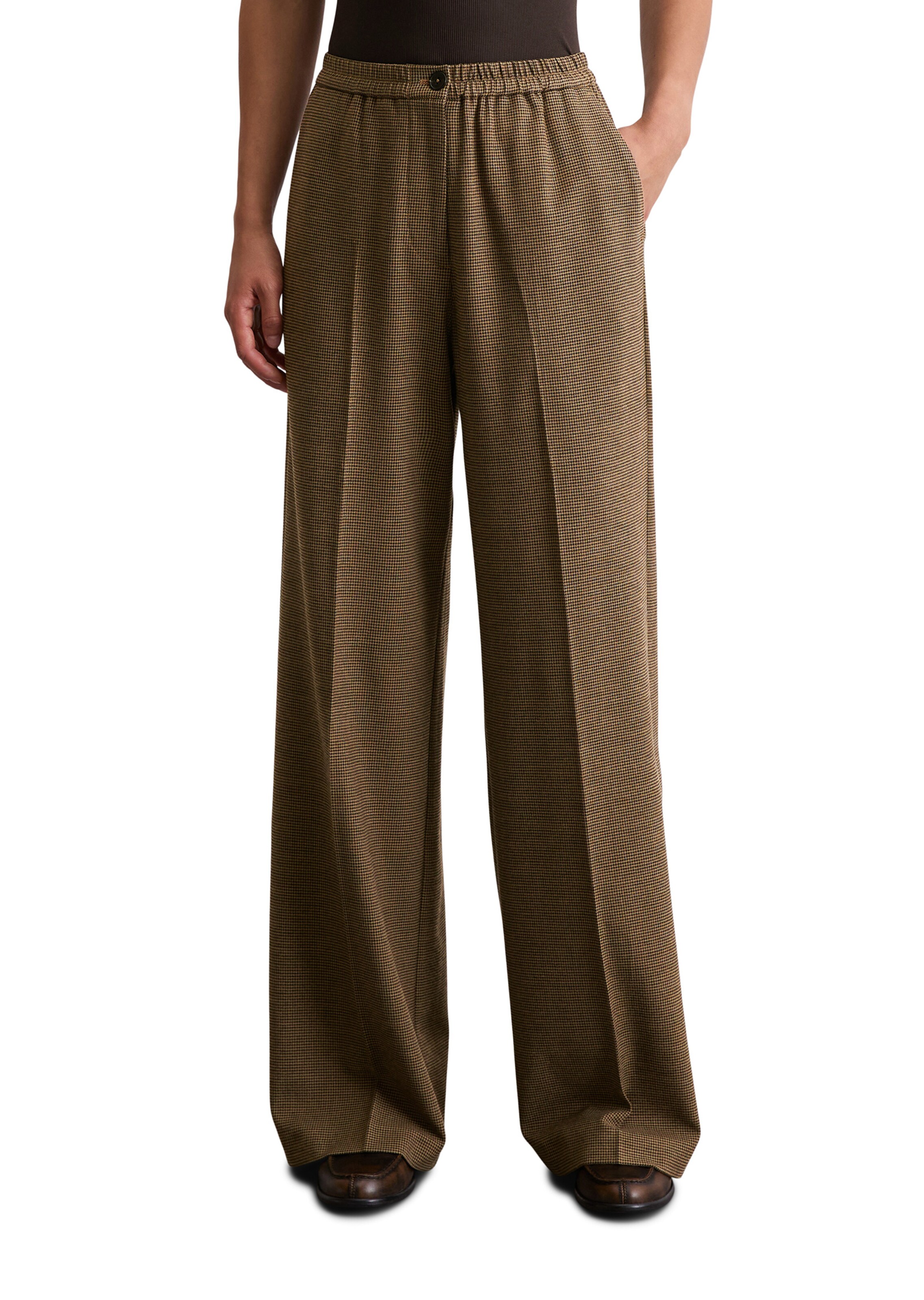 Marc O'Polo Voľný strih Nohavice - Béžová: predná strana