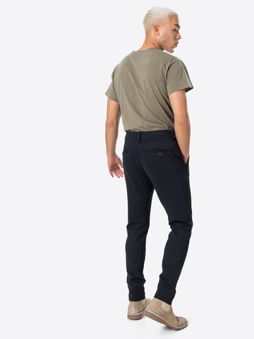 Denim Project Slimfit Chino 'Ponte Roma Plain' in Blauw