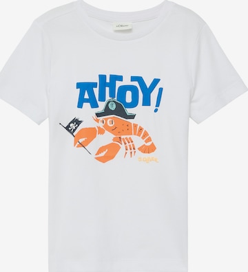 T-Shirt s.Oliver en blanc : devant