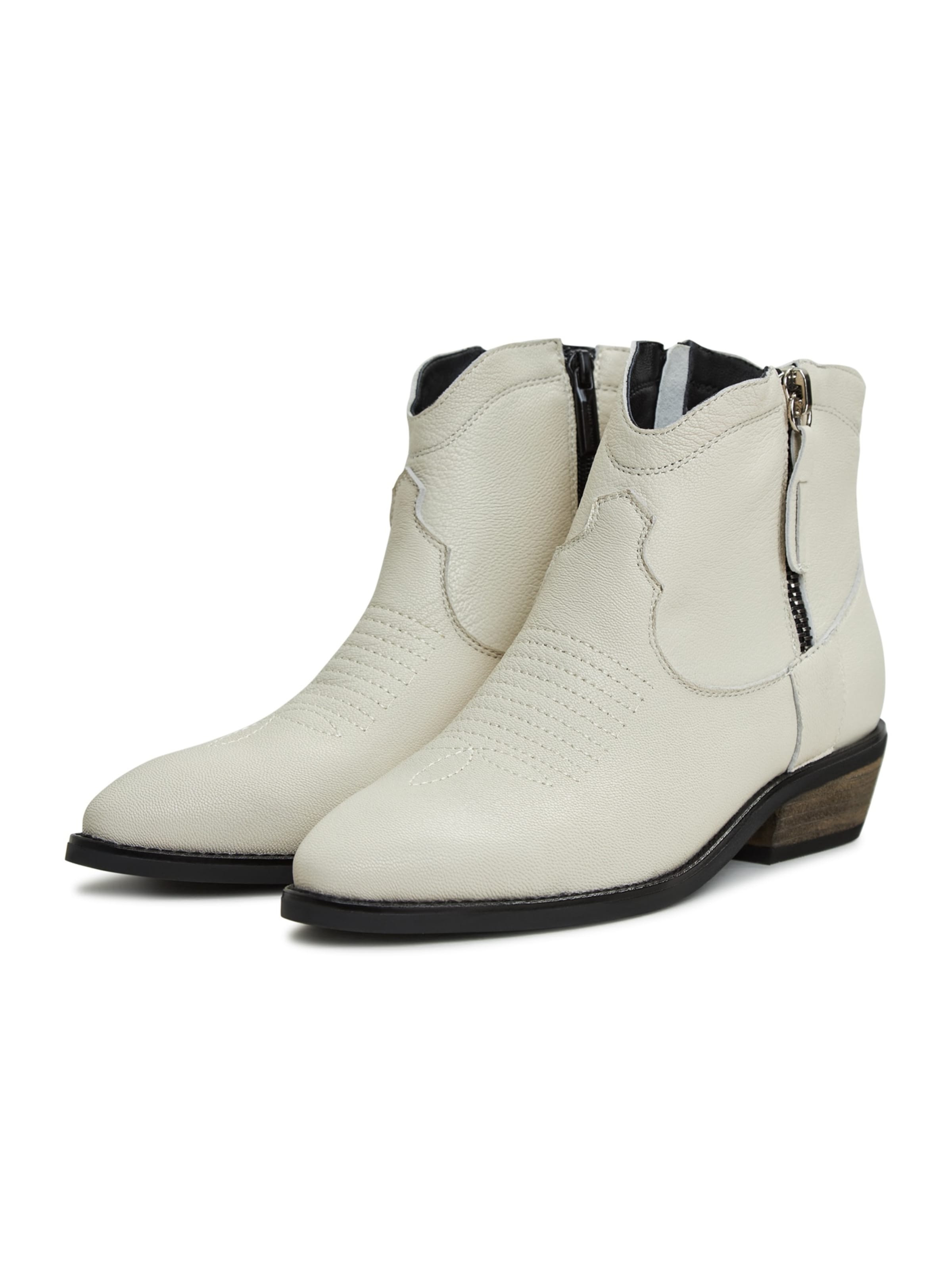 CESARE GASPARI Stiefel in Weiß