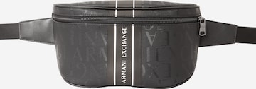 ARMANI EXCHANGE Belt bag in Black: front