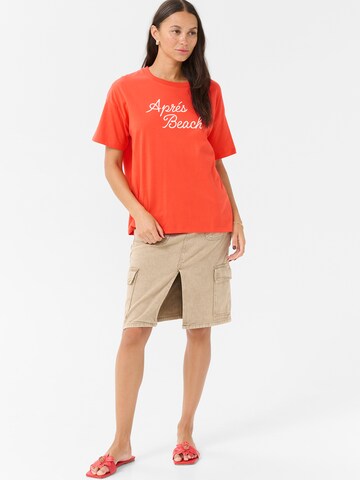 T-shirt 'KAVigga' Kaffe en rouge