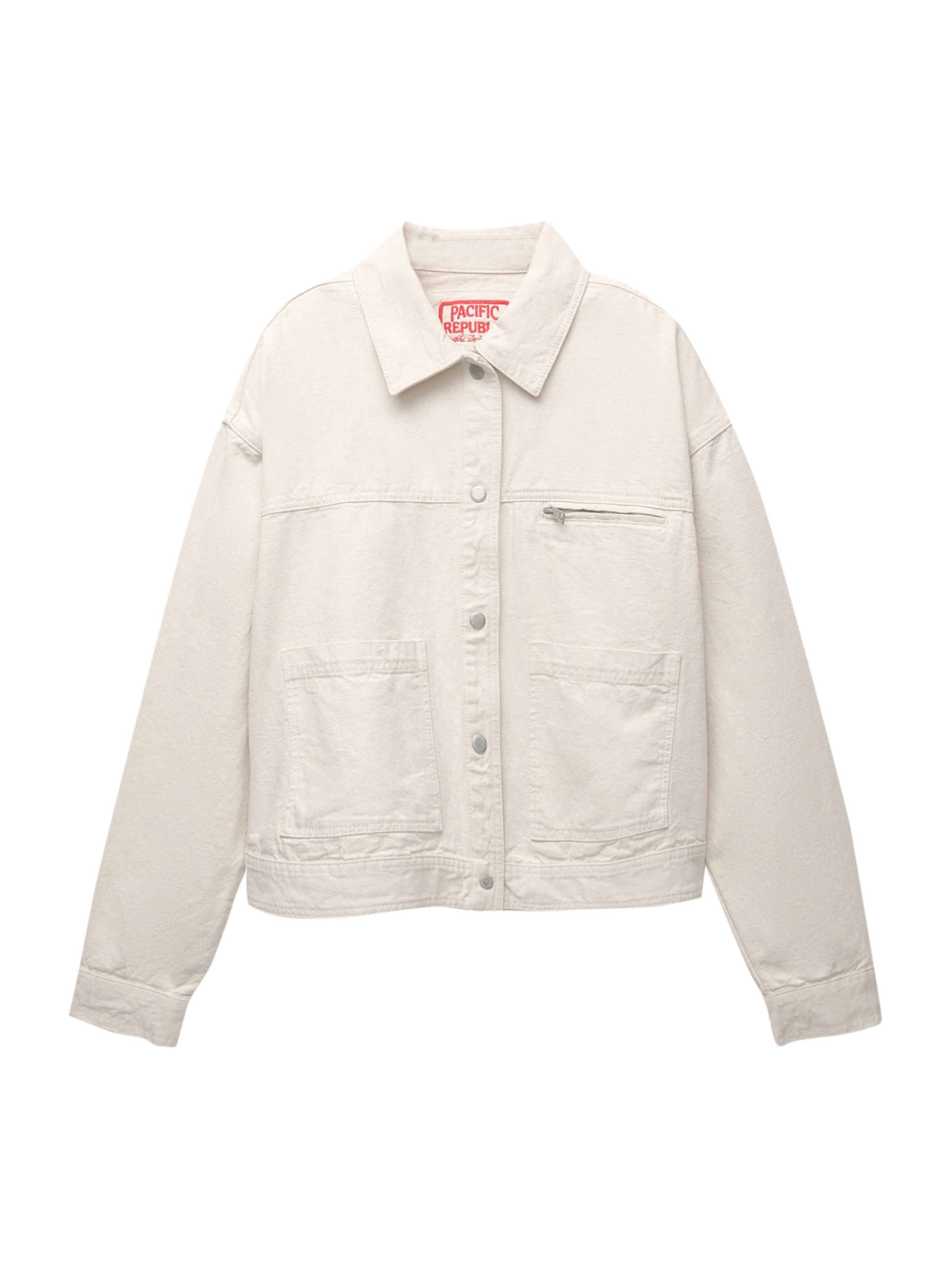 Pull&Bear Övergångsjacka i beige: framsida