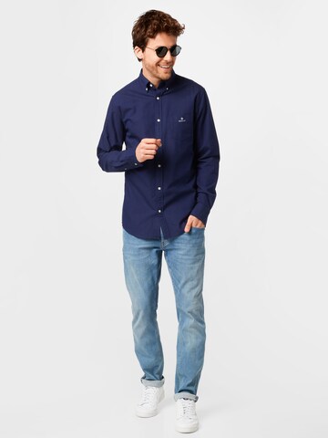 GANT - Regular Fit Camisa 'BEEFY' em azul