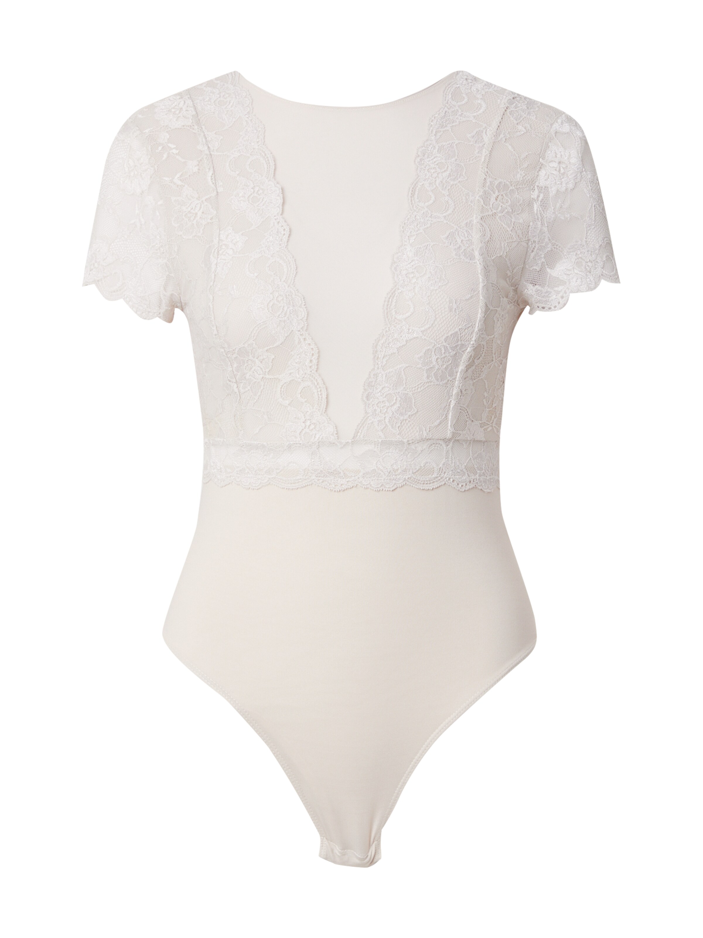 Body a maglietta 'PCSICCA' di PIECES in bianco: frontale