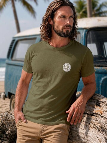 Neverless Shirt 'Walross' in Green