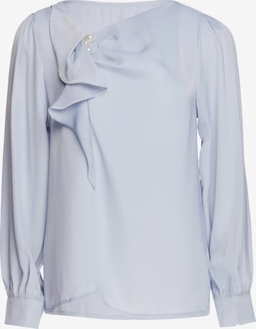 usha BLACK LABEL Blouse in Blauw: voorkant