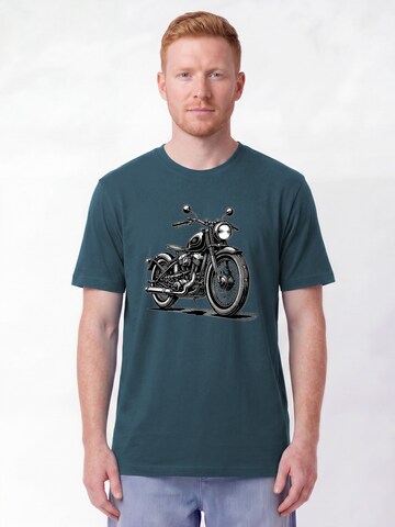 T-Shirt 'Classic Motorrad' Watapparel en vert : devant