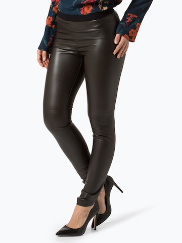 Marc Cain Skinny Leggings in Bruin: voorkant