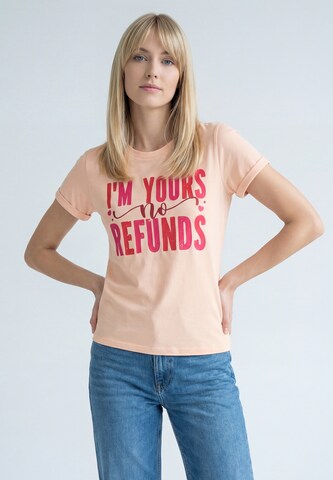 T-shirt MIMO en beige : devant