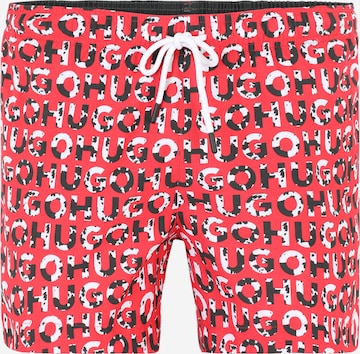 Pantaloncini da bagno 'TORTUGA' di HUGO in rosso: frontale