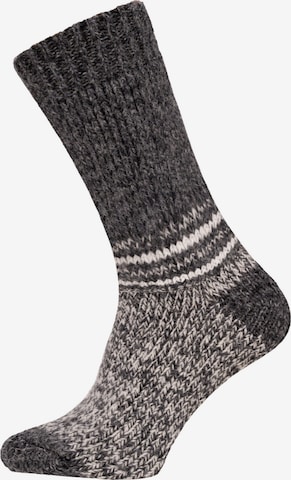 HomeOfSocks Socken 'HOS955' in Grau: Vorderseite