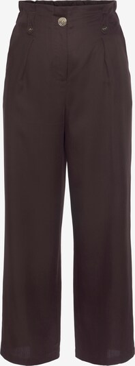 LASCANA Pantalón plisado en marrón, Vista del producto