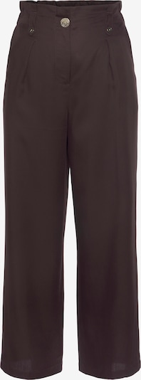 LASCANA Pleat-Front Pants in Brown, Item view