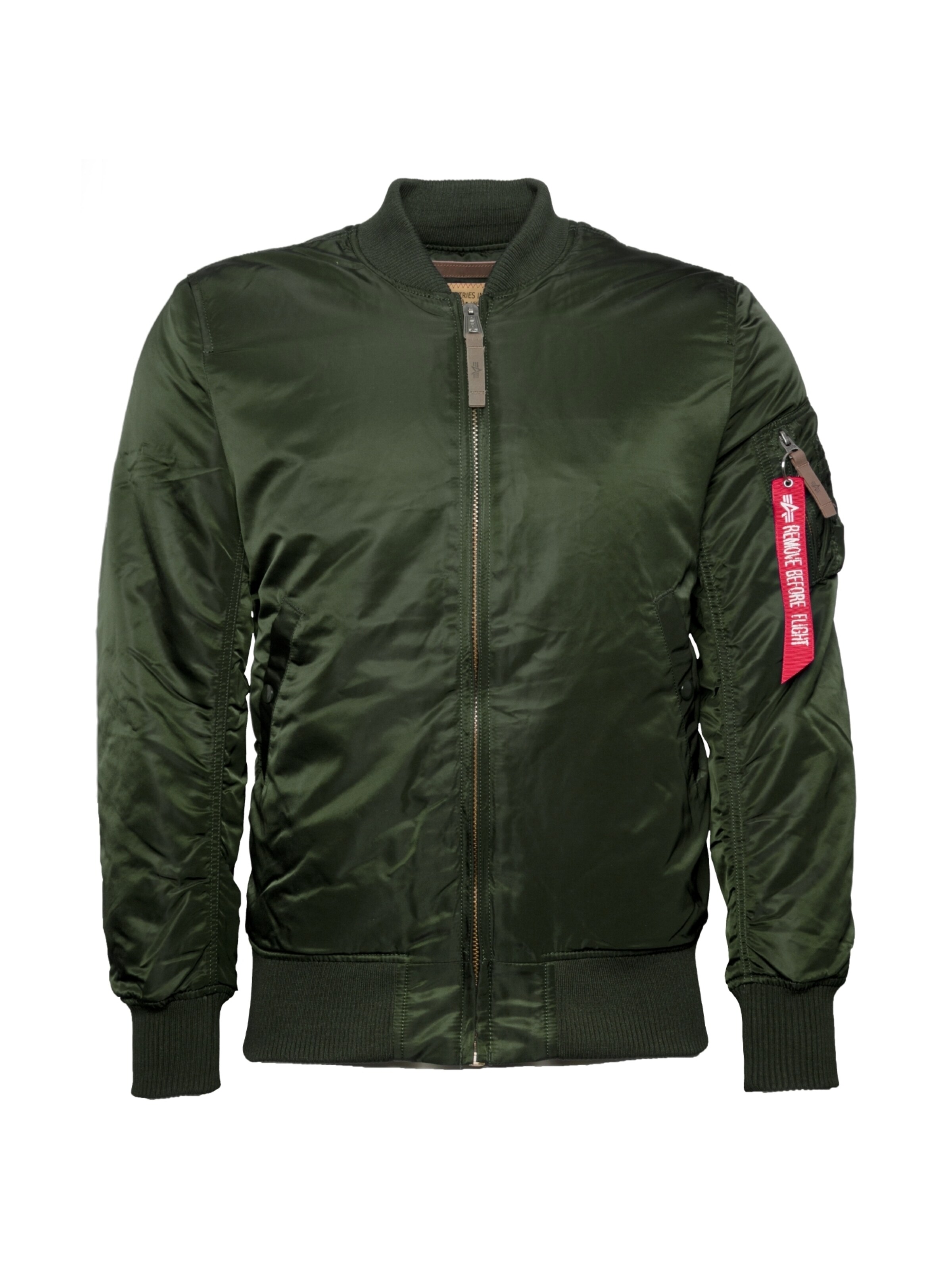 ALPHA INDUSTRIES Prechodná bunda - Zelená: predná strana