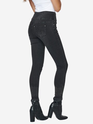 KOROSHI Skinny Jeans i sort