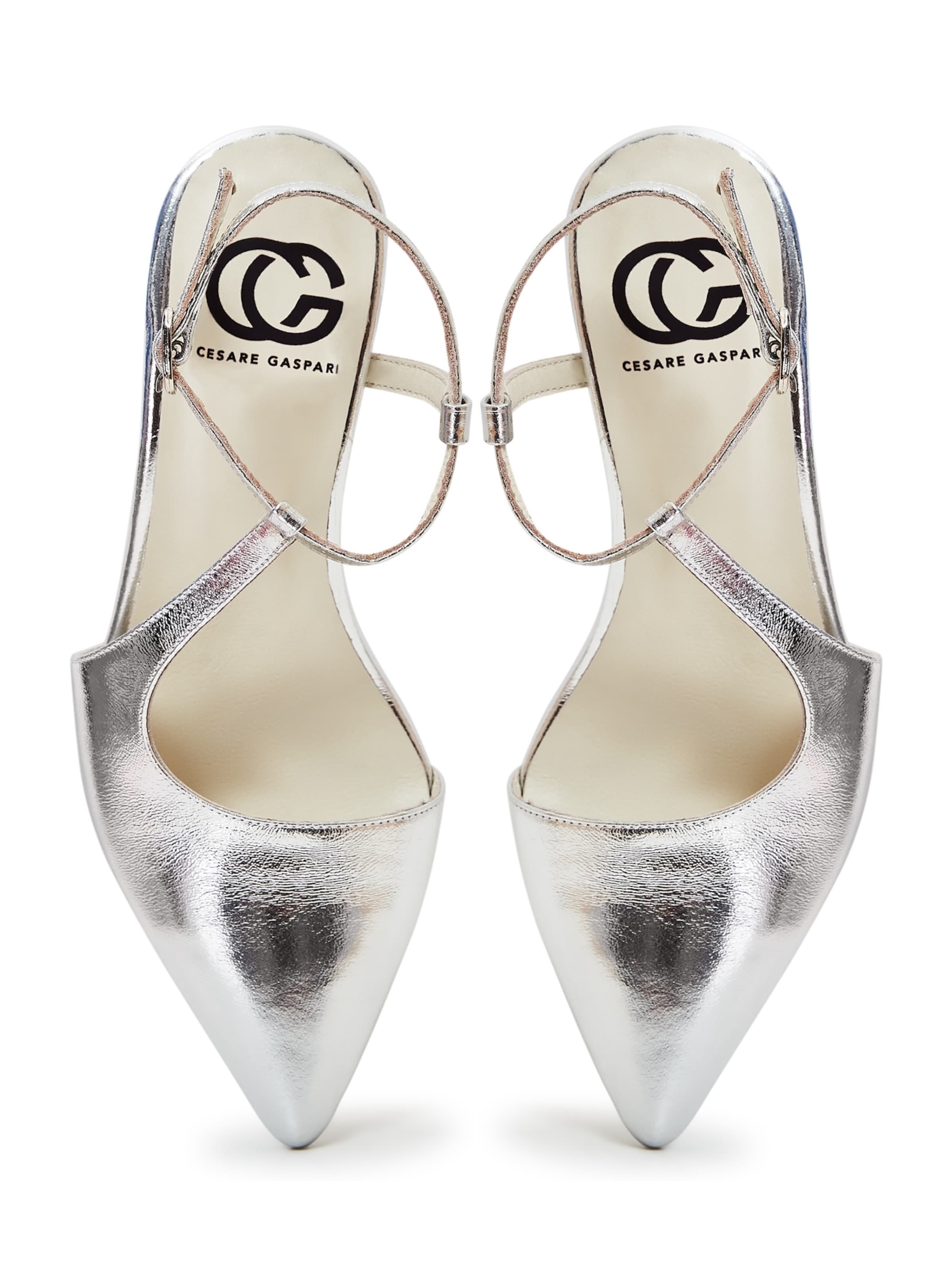 CESARE GASPARI Pumps in Silber
