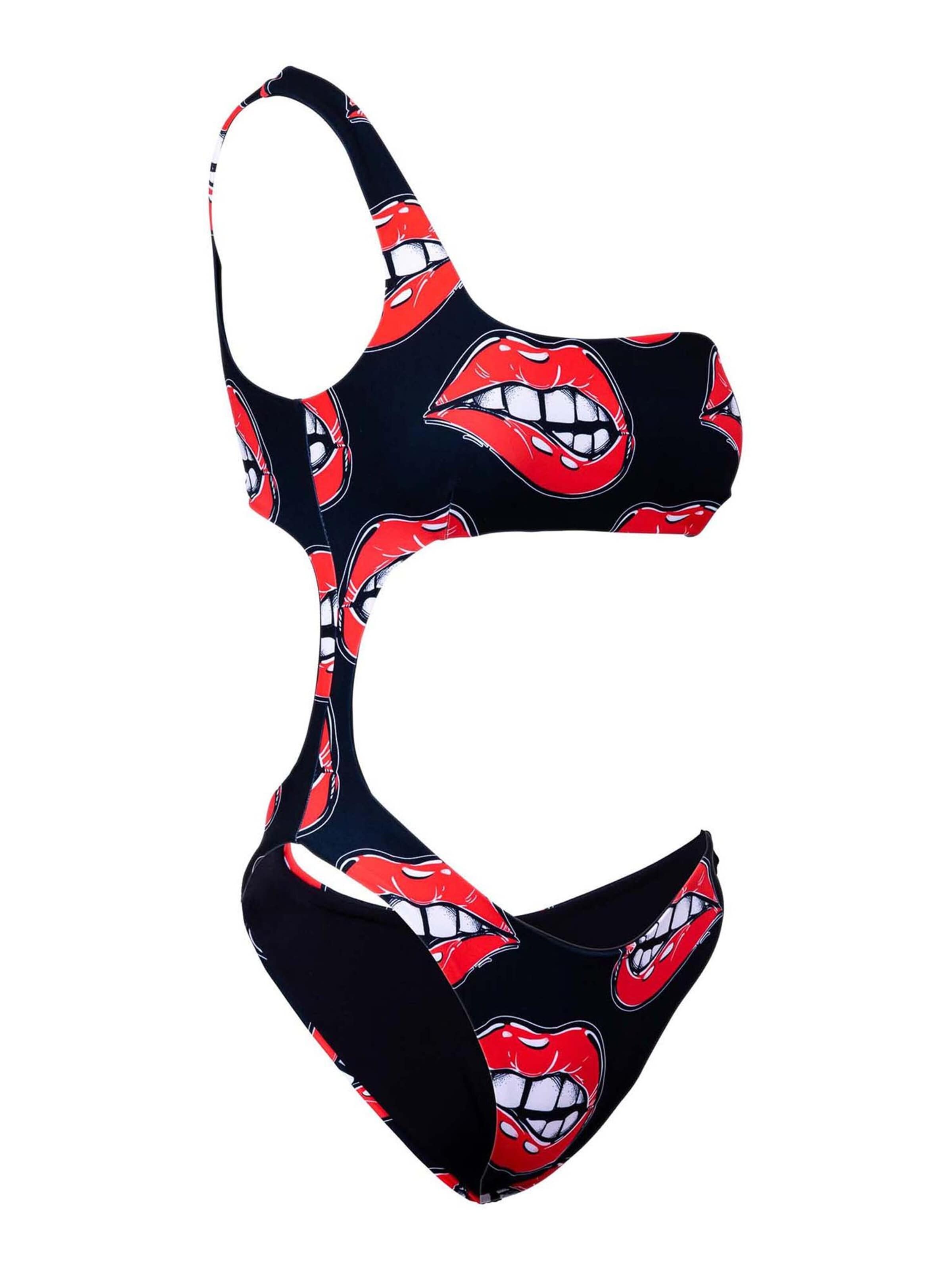 Kalaia Bandeau Bikini 'Trikini' in Black
