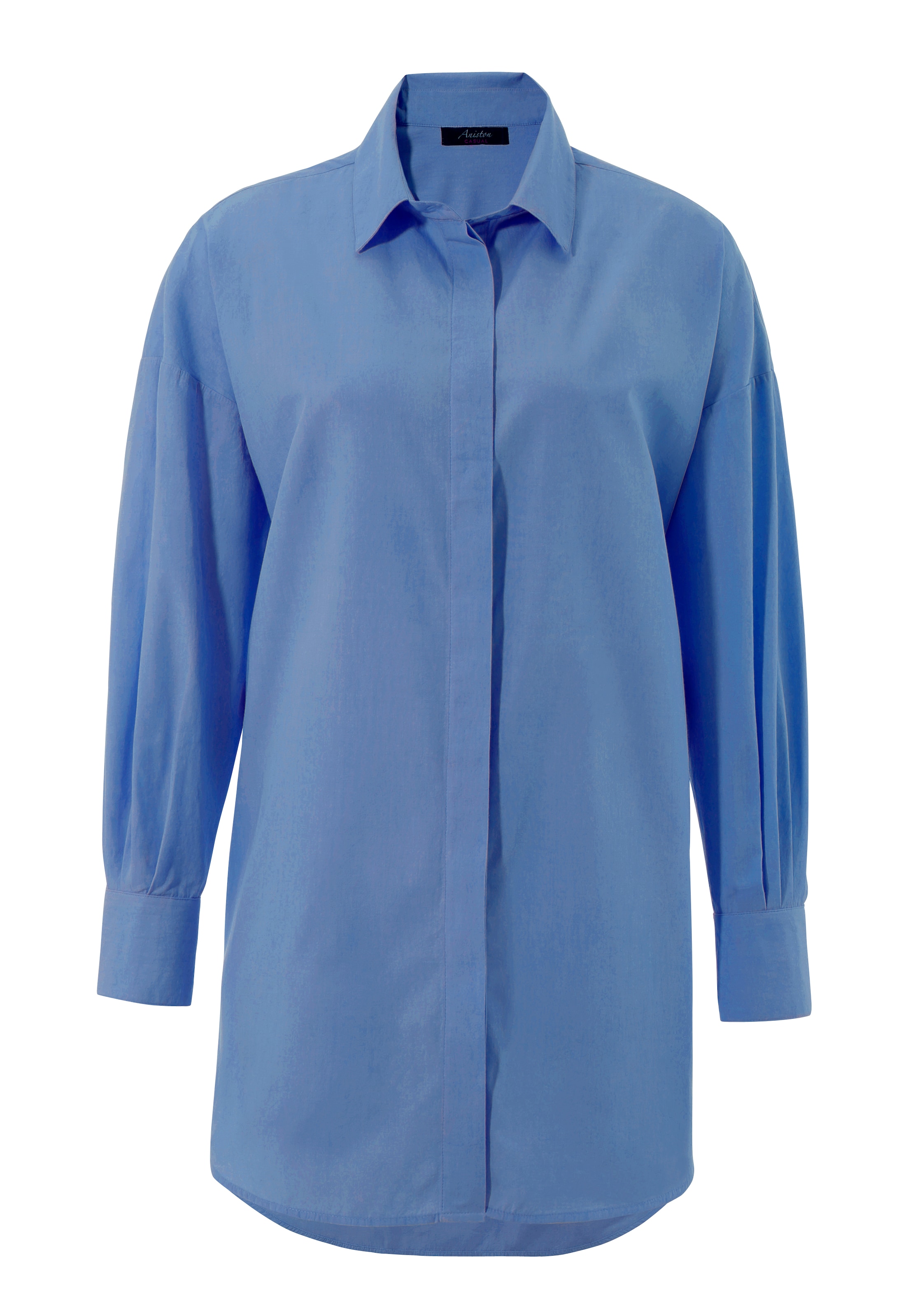 Frauen Große Größen Aniston CASUAL Bluse in Blau - DM66930