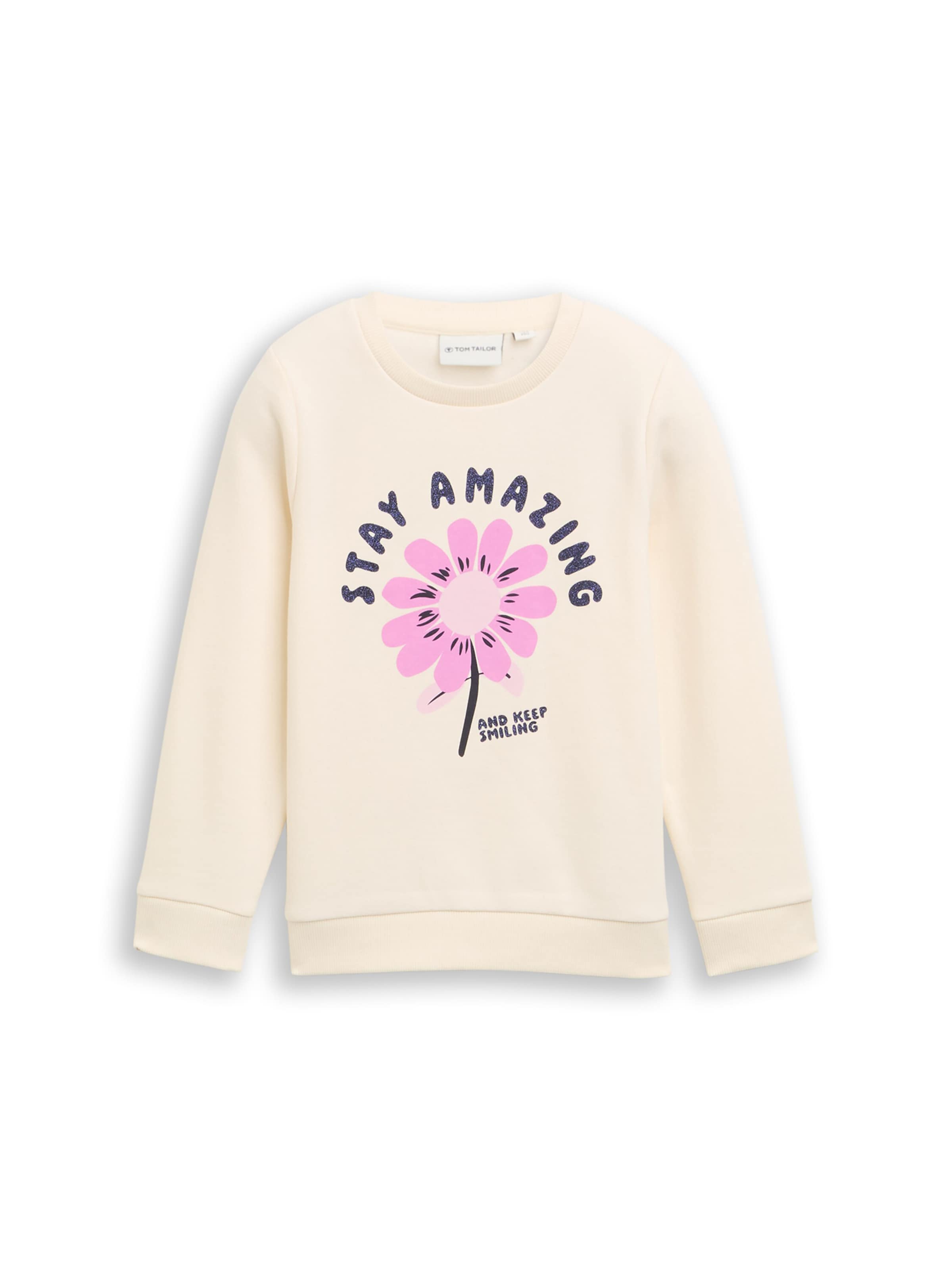 TOM TAILOR Суичър в бяло: отпред