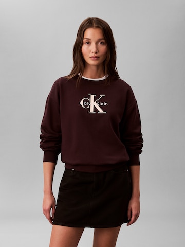 Felpa di Calvin Klein Jeans in marrone: frontale