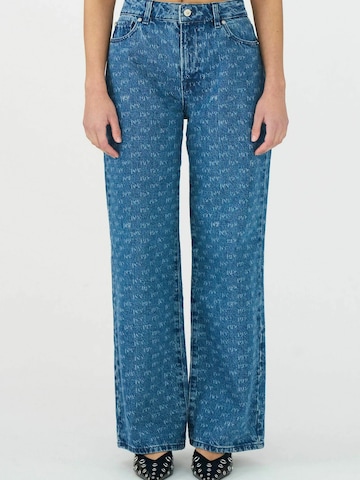 Ivy Copenhagen Wide leg Jeans 'Augusta' in Blauw: voorkant