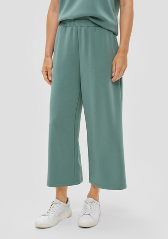 Wide Leg Pantalon s.Oliver en vert