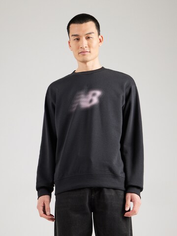 new balance Sweatshirt in Schwarz: Vorderseite