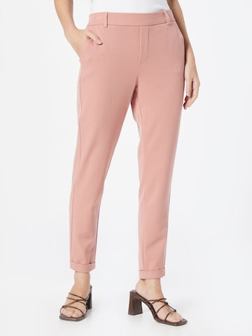 Coupe slim Pantalon 'Maya' VERO MODA en rose : devant