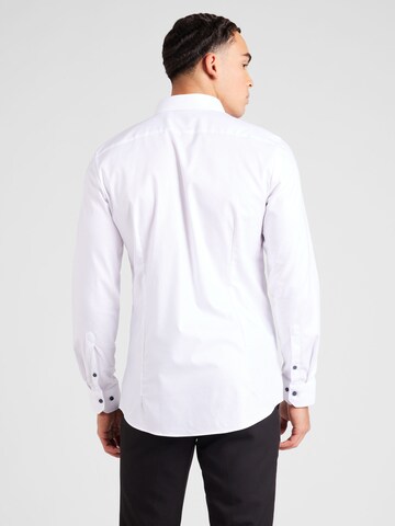 OLYMP Slim Fit Skjorte 'No 6 Six' i hvid