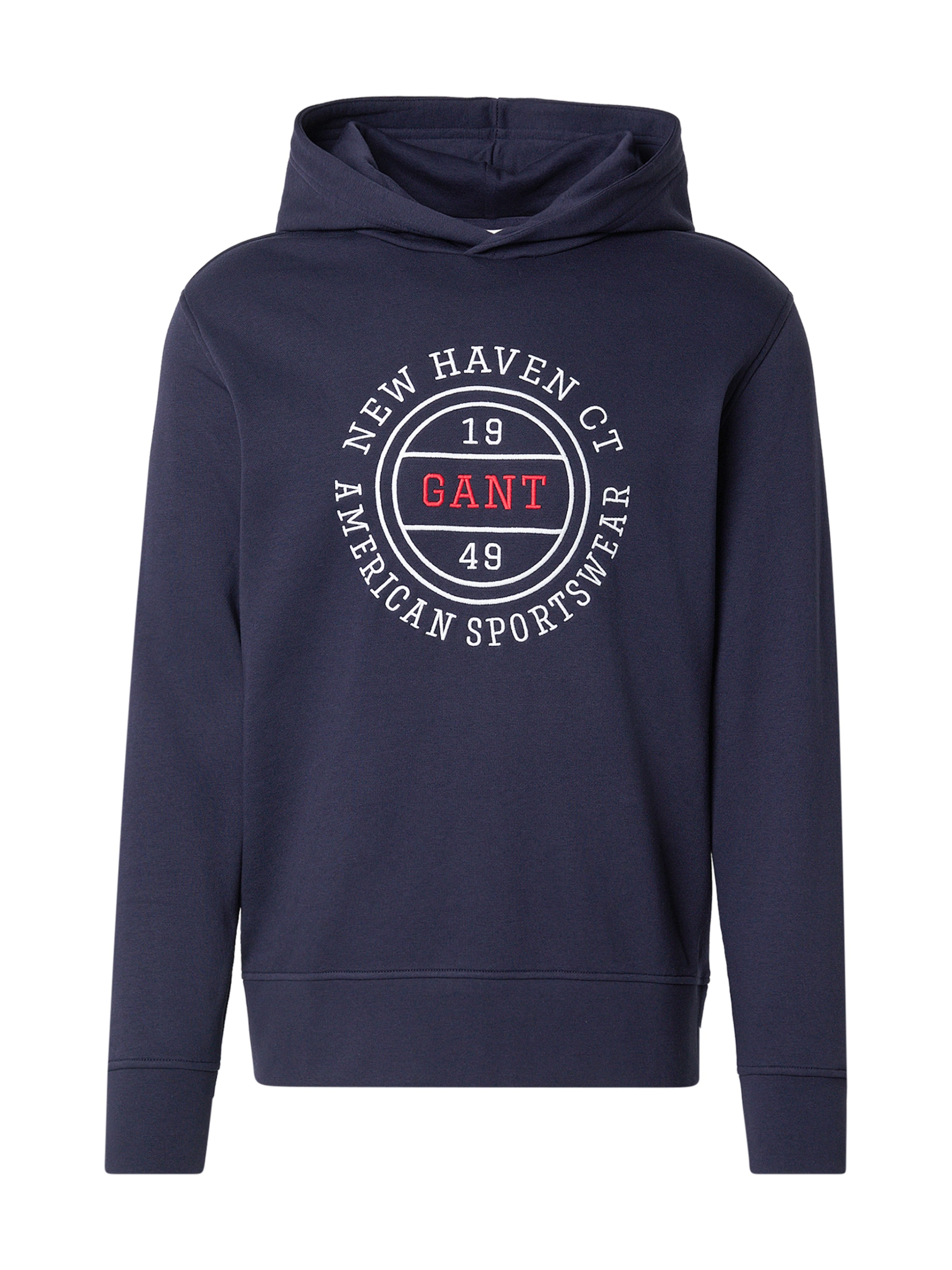 GANT Μπλούζα φούτερ σε σκούρο μπλε / κόκκινο / λευκό, Άποψη προϊόντος