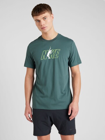 Tricou funcțional de la NIKE pe verde: față