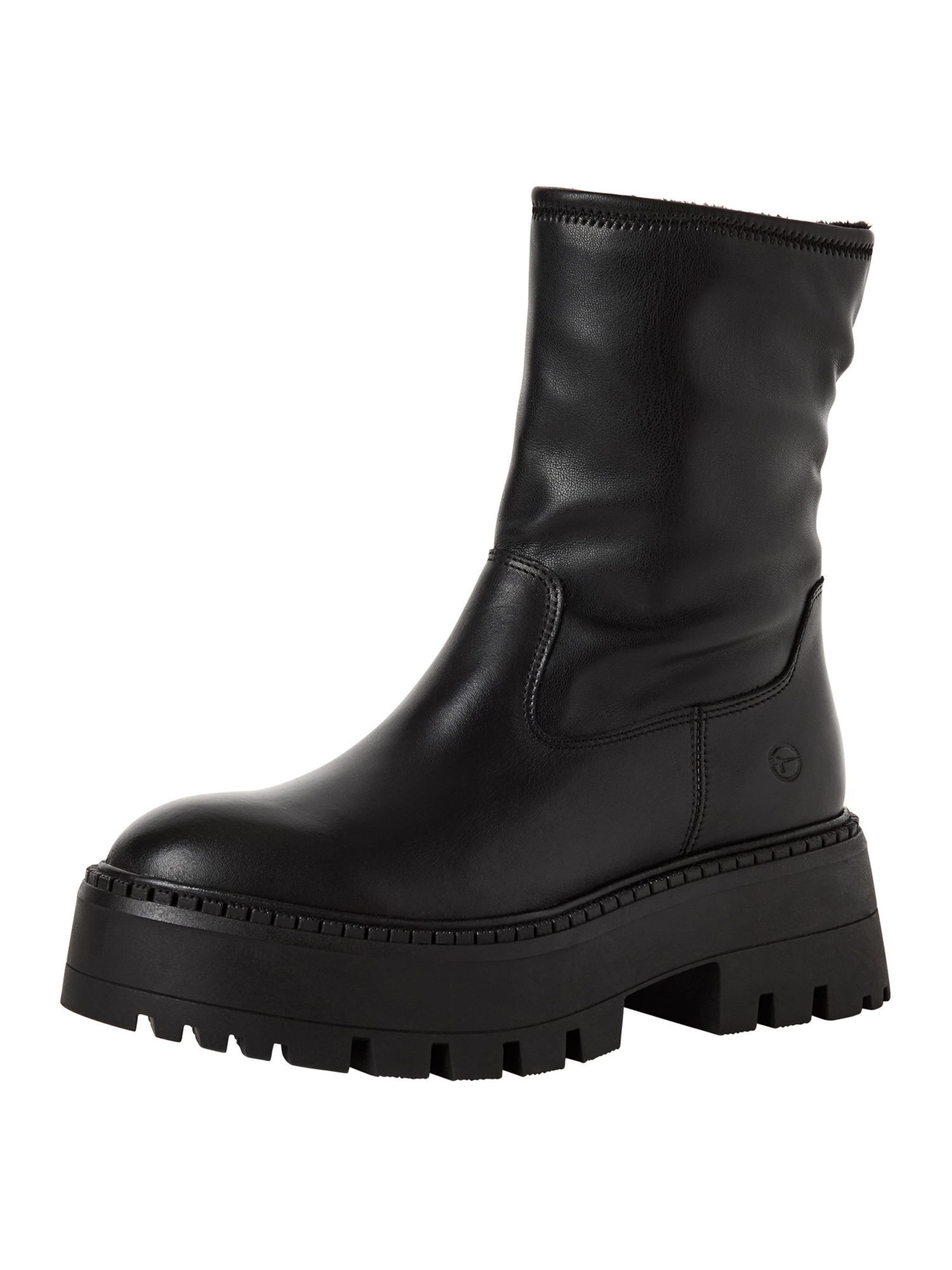 Tamaris Enkellaarsjes in Zwart: voorkant